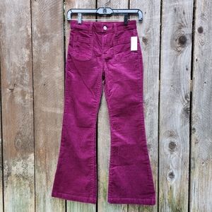 Gap Kids High Rise Flare Corduroy Jeans with Washwell- Girls 8